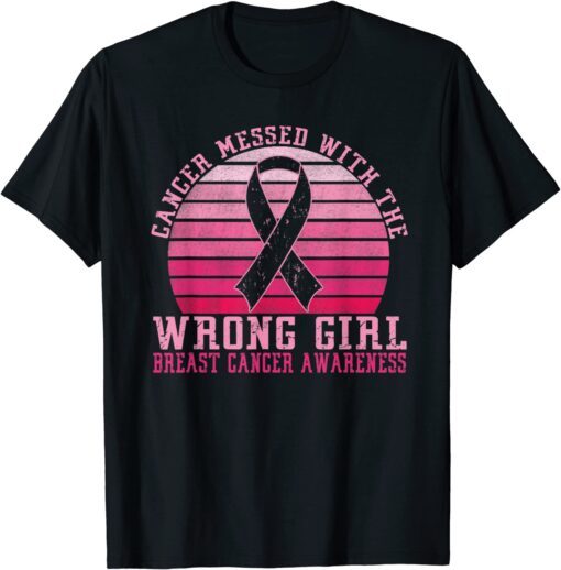 For Breast Cancer Awareness Cancer Warrior Support Squad Tee Shirt