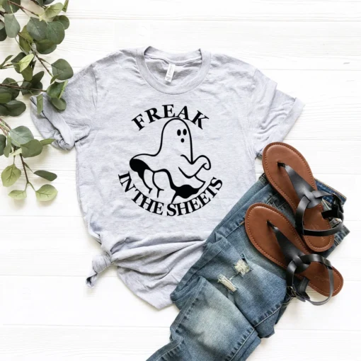 Freak In The Sheets Halloween Tee Shirt