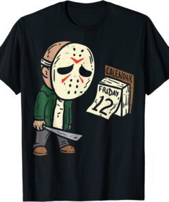 Friday 12th Halloween Horror Movie Humor Tee Shirt