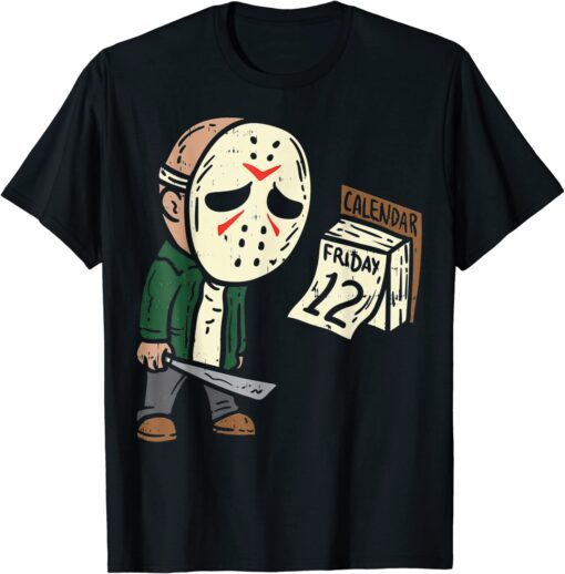 Friday 12th Halloween Horror Movie Humor Tee Shirt