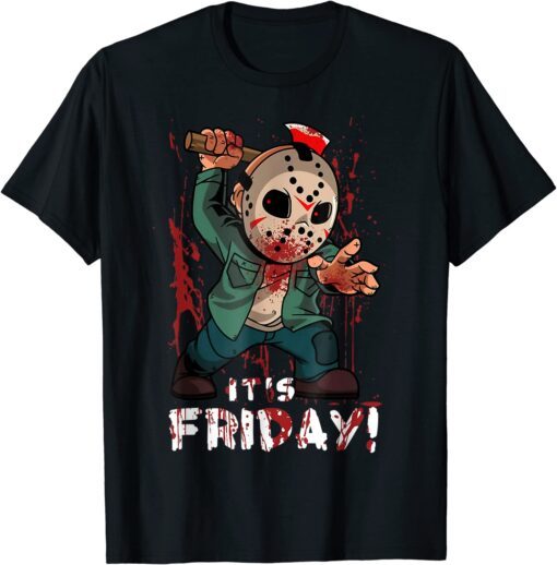 Friday 13th Halloween Horror Graphic Horror Movie Tee Shirt