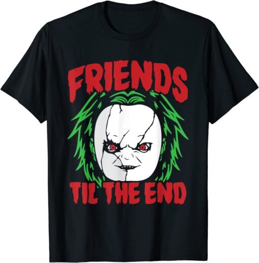 Friends Till The End Lazy Halloween Costume Horror Movie Tee Shirt