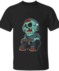 Gamer Zombie Lazy Halloween Costume Cool Video-game Gaming Tee Shirt