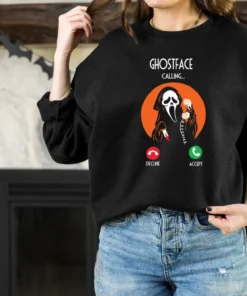 Ghostface Calling Halloween Tee Shirt