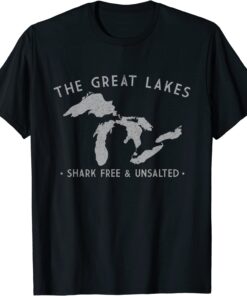 Great Lakes Shark Free And Unsalted Tee Shirt