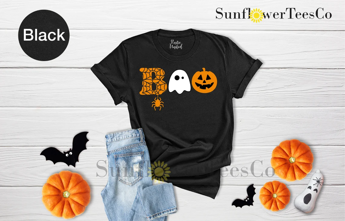 Halloween Boo Ghost Tee Shirt Halloween Boo Ghost Tee Shirt