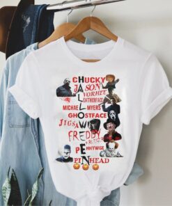 Halloween Chucky Jason Voorhees Leatherface Michael Myers Ghostface T-Shirt