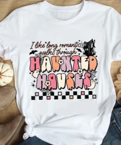 Halloween Haunted Houses Tee Shirt