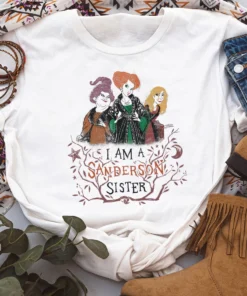 Halloween Hocus Pocus 2 I Am a Sanderson Sister Tee Shirt