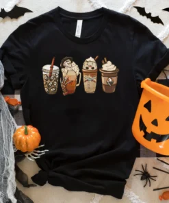 Halloween Horror Coffee Tee Shirt