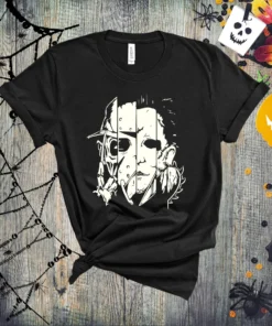 Halloween Horror Movie Killers Scary Friends Tee Shirt