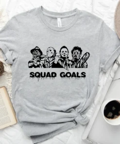 Halloween Horror Squad Goals Tee Shirt