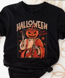 Halloween Is My Religion Tee Shirt