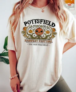Halloween Pottsfield Harvest Festiva Don Your Vegetables Tee Shirt