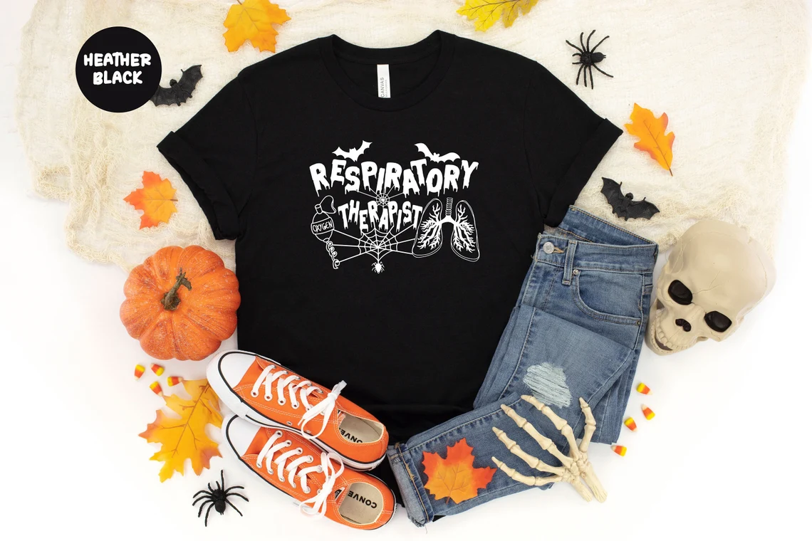 Halloween Respiratory Therapist Tee Shirt Halloween Respiratory Therapist Tee Shirt