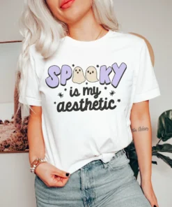 Halloween Sublimation Spooky Aesthetic Tee Shirt
