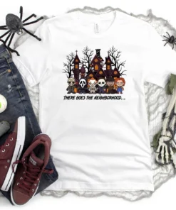 Halloween There Goes The Neighborhood Tee Shirt