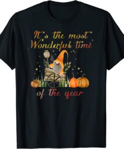 Halloween is the wonderful time of the year Spooky Halloween Tee Shirt