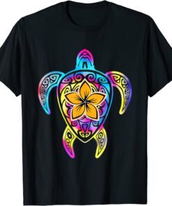 Hawaiian Tie Dye Sea Turtle Tee Shirt