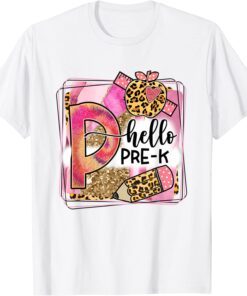 Hello Pre-K Team PreK Back to School Teacher Tee Shirt