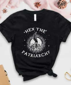 Hex The Patriarchy, Smash The Patriarchy , Feminist Witch Tee Shirt