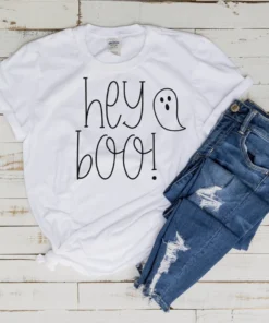 Hey Boo Halloween Tee Shirt