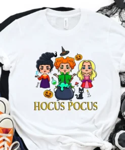 Hocus Pocus Witch Halloween Tee Shirt