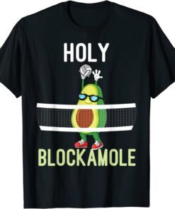 Holy Blockamole Volleyball Block Avocado Tee Shirt