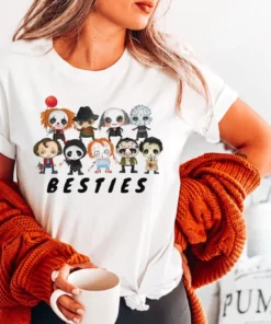 Horror Besties Halloween Tee Shirt