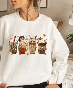 Horror Movie Coffee Latte Halloween T-Shirt