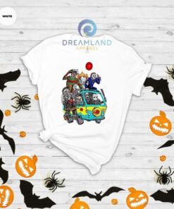 Horror Movie Killers Horror Squad Halloween Tee Shirt