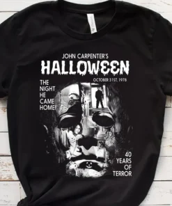 Horror Movie Michael Myers Halloween 40 Years of Terror Tee Shirt