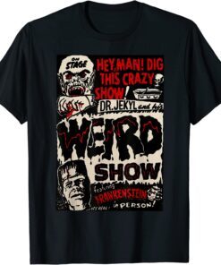Horror Movie Monster Vintage Halloween Frankenstein Tee Shirt