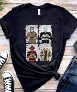 Horror Mugshot, Horror Movie Characters T-Shirt