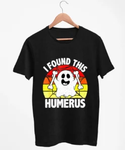 I Found This Humerus Halloween Ghost Tee shirt