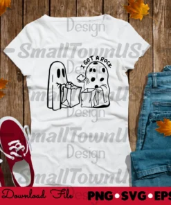 I Got A Rock Digital File Great Pumpkin Charlie Brown Ghost Halloween Tee Shirt