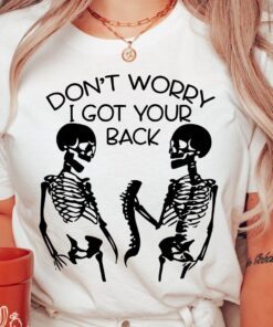 I Got Your Back Skeleton Halloween Tee Shirt