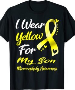 I Wear Yellow For MY SON Microcephaly Awareness Tee Shirt