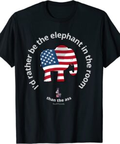 I'd Rather Be The Elephant In The Room Free Speech Tee Shirt