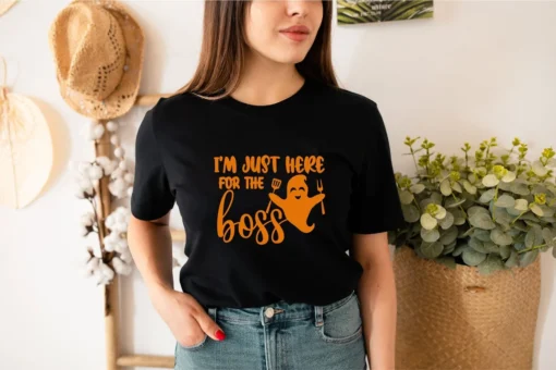 I'm Just Here For The Boos Halloween Tee shirt