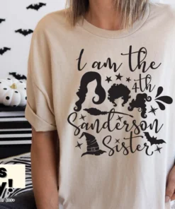 I'm The 4th Sanderson Sister Hocus Pocus Halloween Tee Shirt
