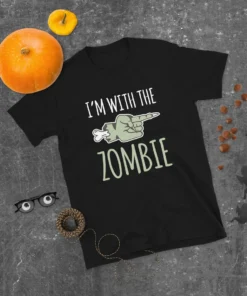 Im With The Zombie Halloween Tee Shirt