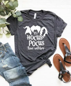 It's Hocus Pocus Time Witches Halloween T-Shirt