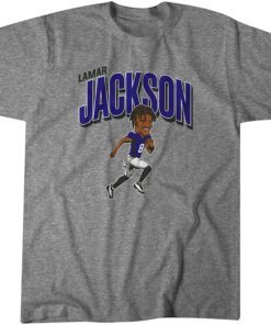 Lamar Jackson: Caricature Tee Shirt