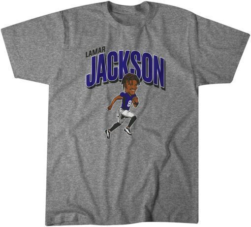 Lamar Jackson: Caricature Tee Shirt