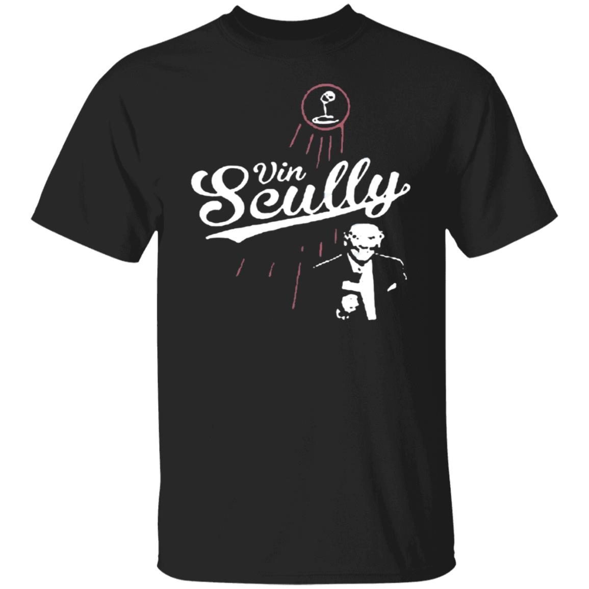 Legendary Sportscaster Vin Scully RIP Tee Shirt ShirtElephant Office