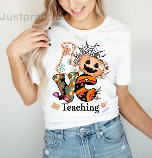 Love Teaching Halloween Tee Shirt