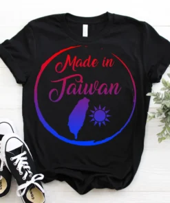 Made In Taiwan Flag Map Republic Of China Tee Shirt