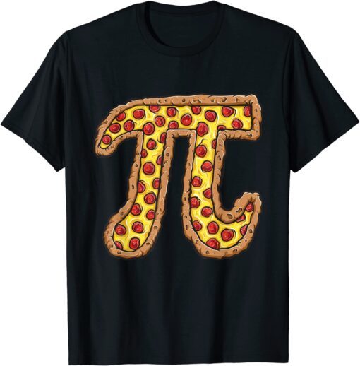 Mathematics National Pi Day Pepperoni Pizza Tee Shirt