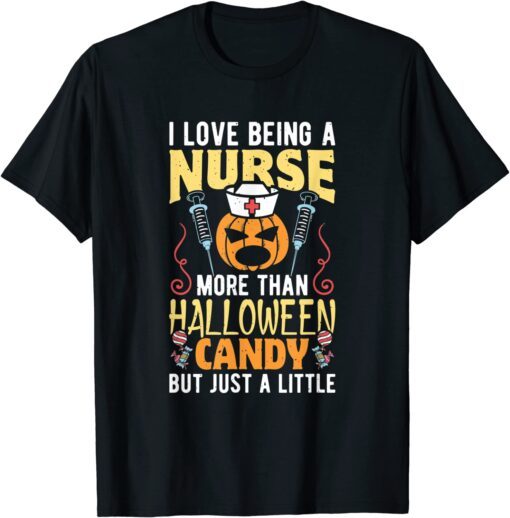 Medical Pumpkin RN Nurse Halloween Costume Tee Shirt